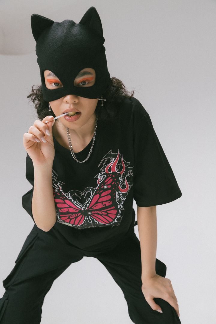 "Who Are You?" Ladies Tee - Butterfly