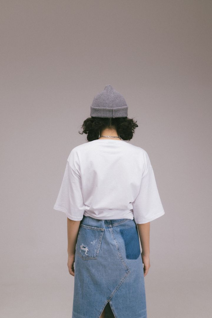 "Who Are You?" Ladies Tee basic white