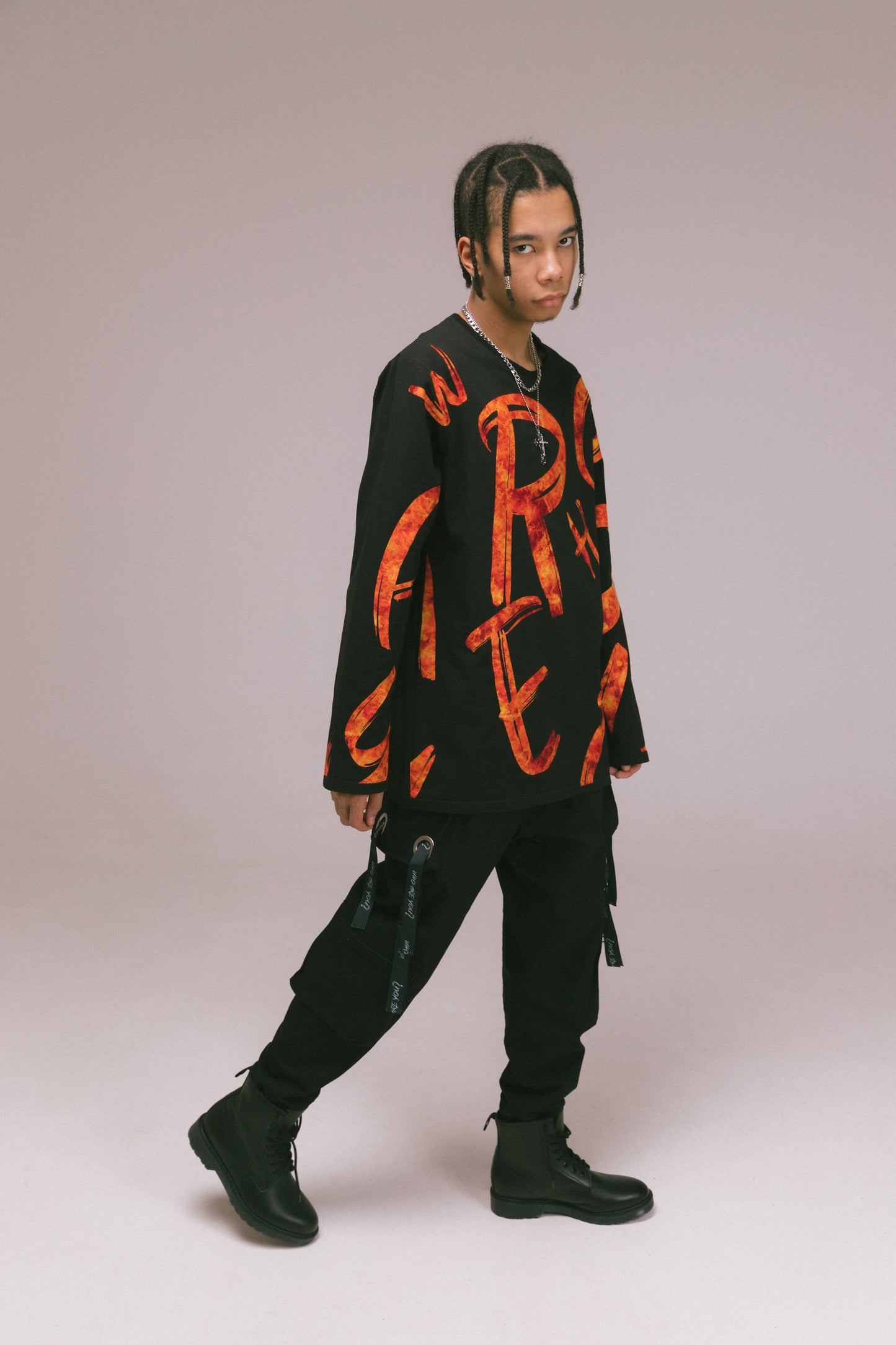 "Who Are You?" Longsleeve - Fire